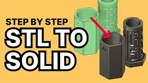 how to convert stl to solid in fusion 360|Convert STL Mesh to a Solid Body in Fusion 360 (2023).